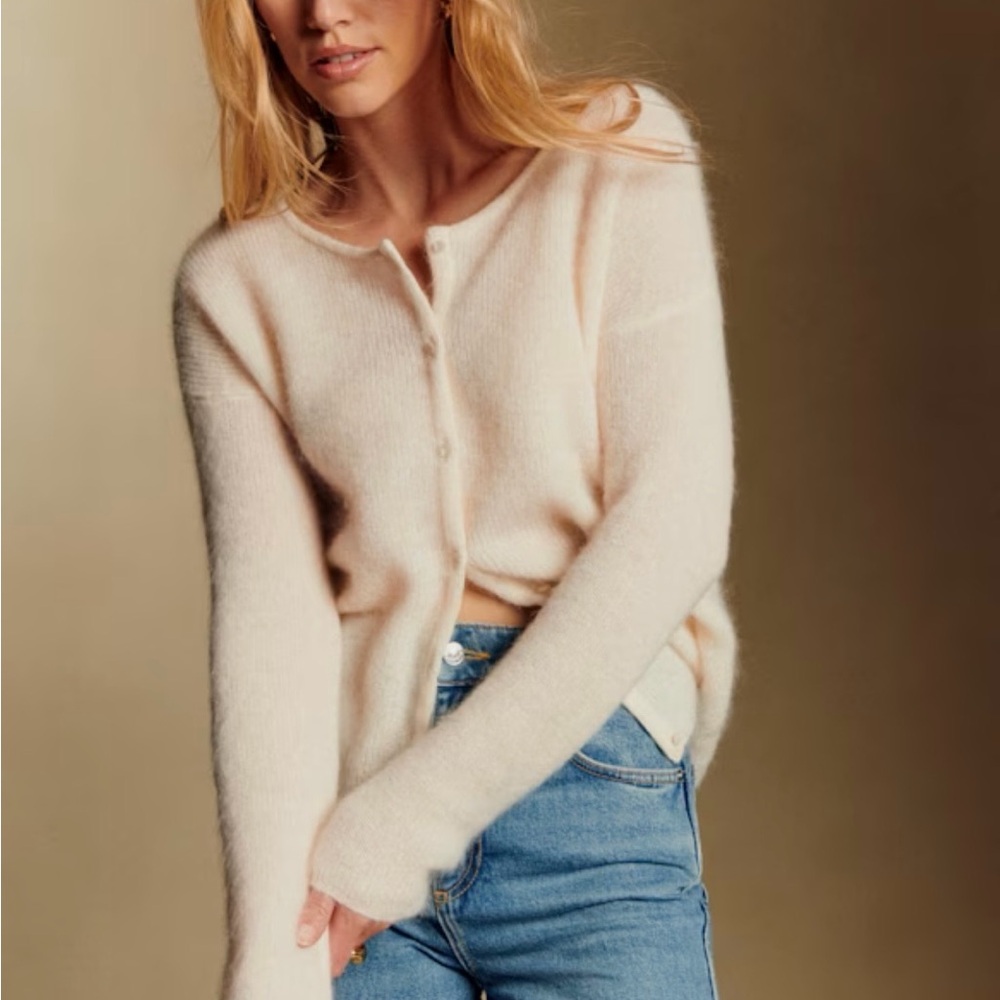 Sezane Cream Women's Sweater